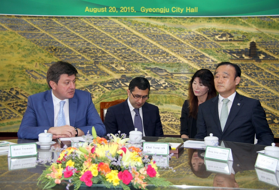 Gabala et Gyeongju se sont jumelées VIDEO