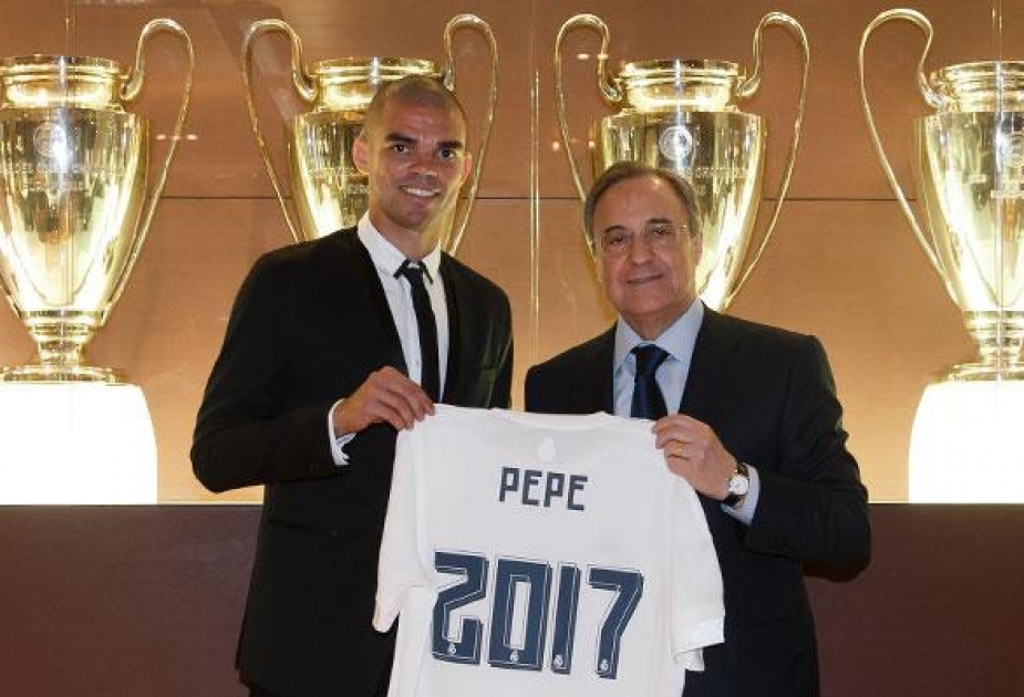 “Real Madrid” futbol klubu müdafiəçi Pepe ilə müqaviləni 2017-ci ilin iyununadək uzadıb