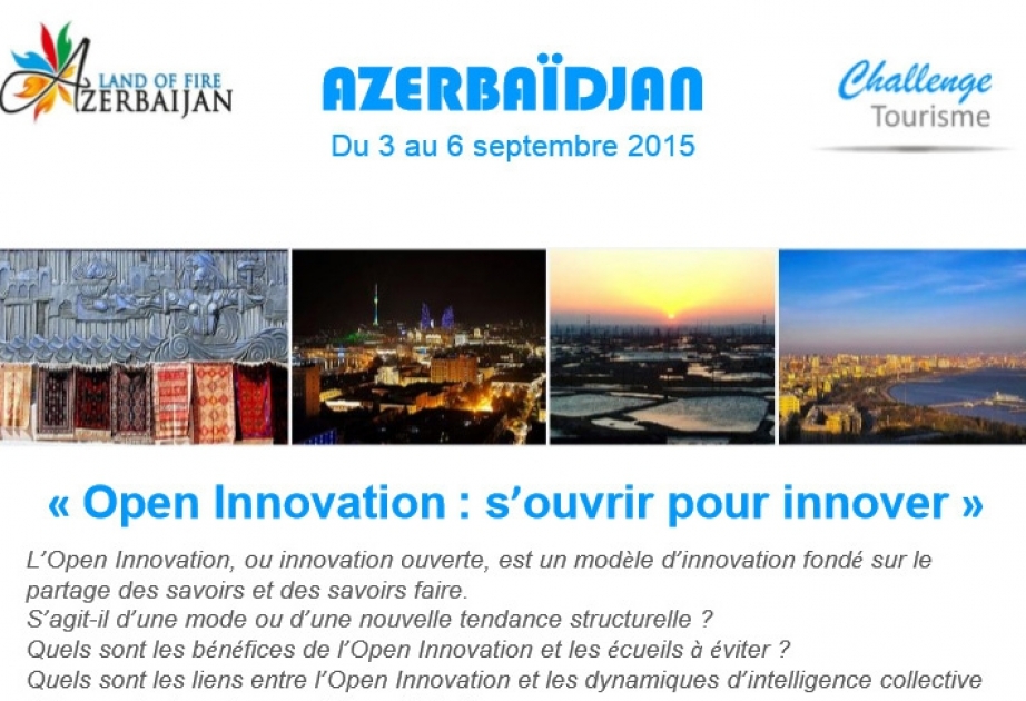 Challenges Tourisme évoquera du 3 au 6 septembre l'Open Innovation à Bakou
