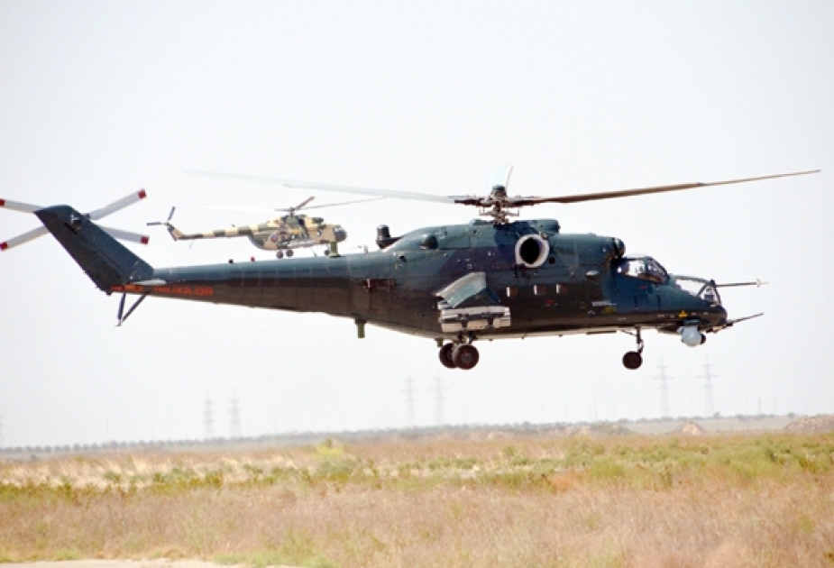 Kampfhubschrauber nehmen auch an den Übungen „TurAz Qartali-2015“ teil VIDEO