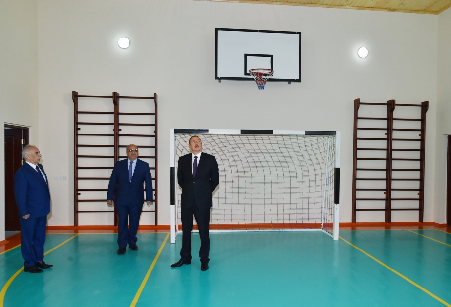 President Ilham Aliyev reviewed a physics, mathematical and informatics lyceum in Baku after major overhaul VIDEO