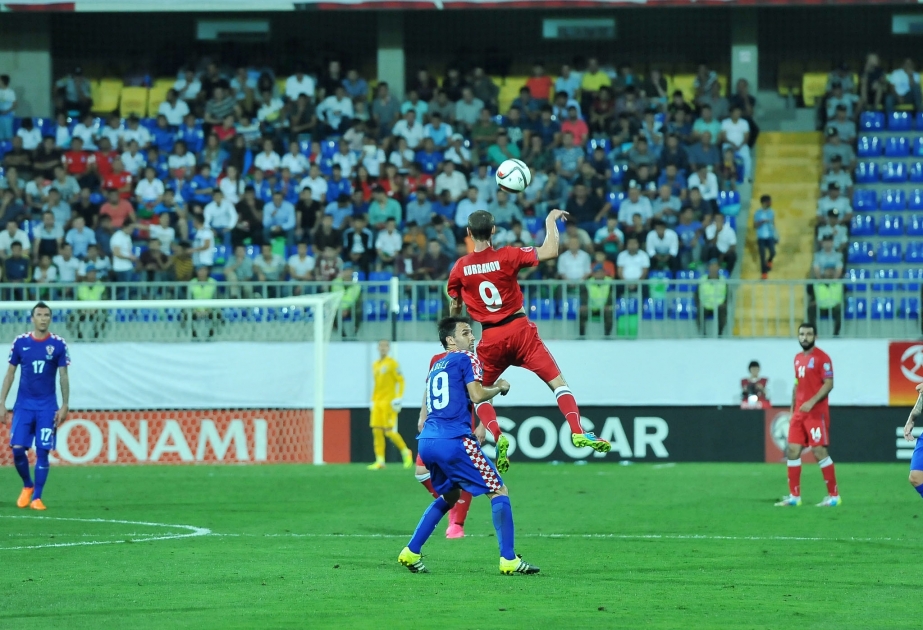 Fußballspiel Aserbaidschan-Kroatien ist unentschieden
