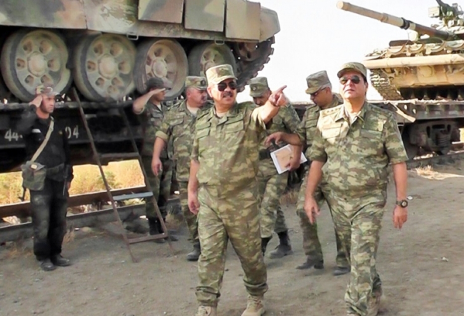 Armored vehicles deployed to exercise area