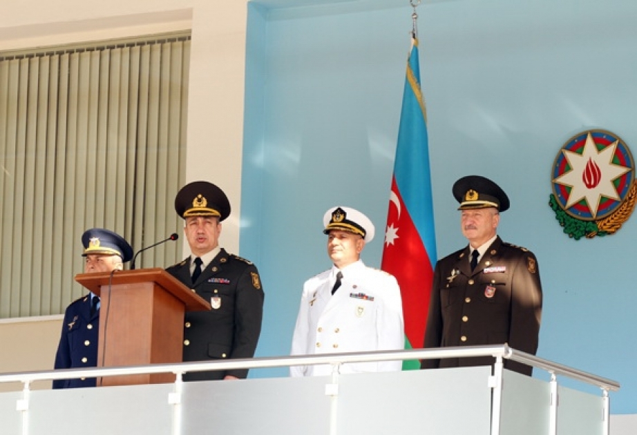 Heydər Əliyev adına Azərbaycan Ali Hərbi Məktəbində kursantların andiçmə mərasimi keçirilib
