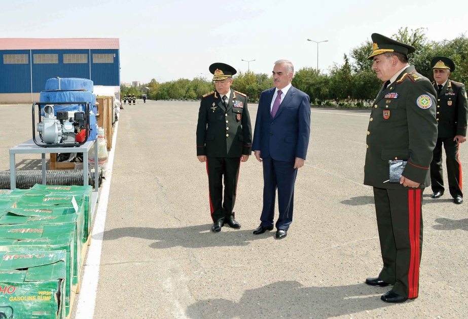 Naxçıvan Muxtar Respublikası Fövqəladə Hallar Nazirliyinə yeni yanğınsöndürən avtomobillər və səfərbərlik ehtiyatları verilib