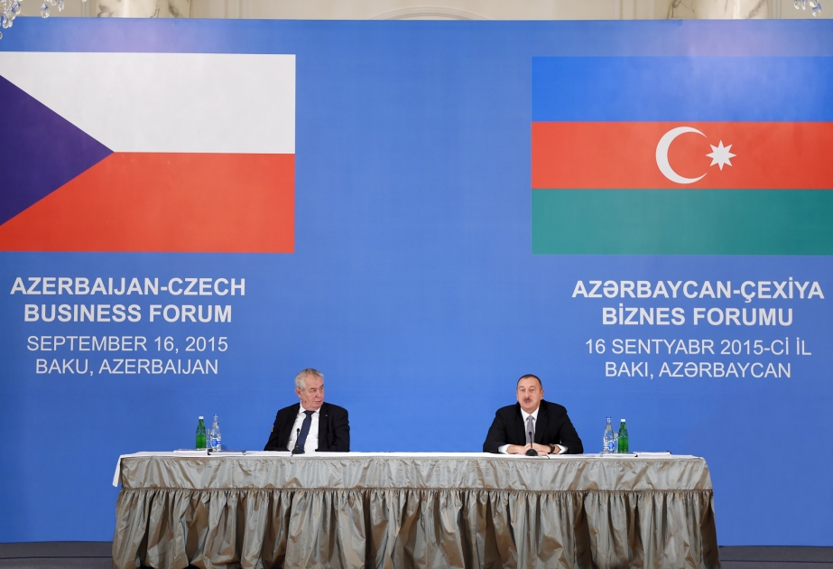 Aserbaidschanisch-tschechisches Busineßforum in Baku VIDEO