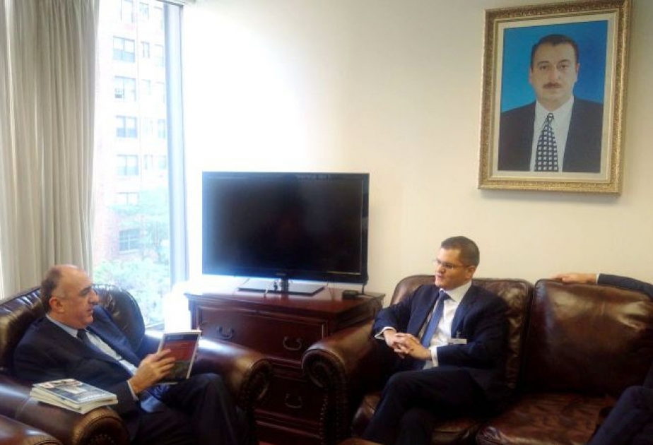 Azerbaijani FM meets president of UN General Assembly 67th session