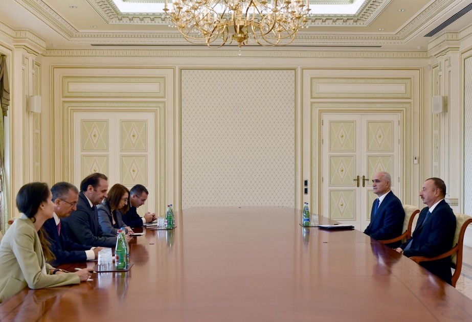 President Ilham Aliyev received a delegation led by the Deputy Prime Minister of Serbia VIDEO