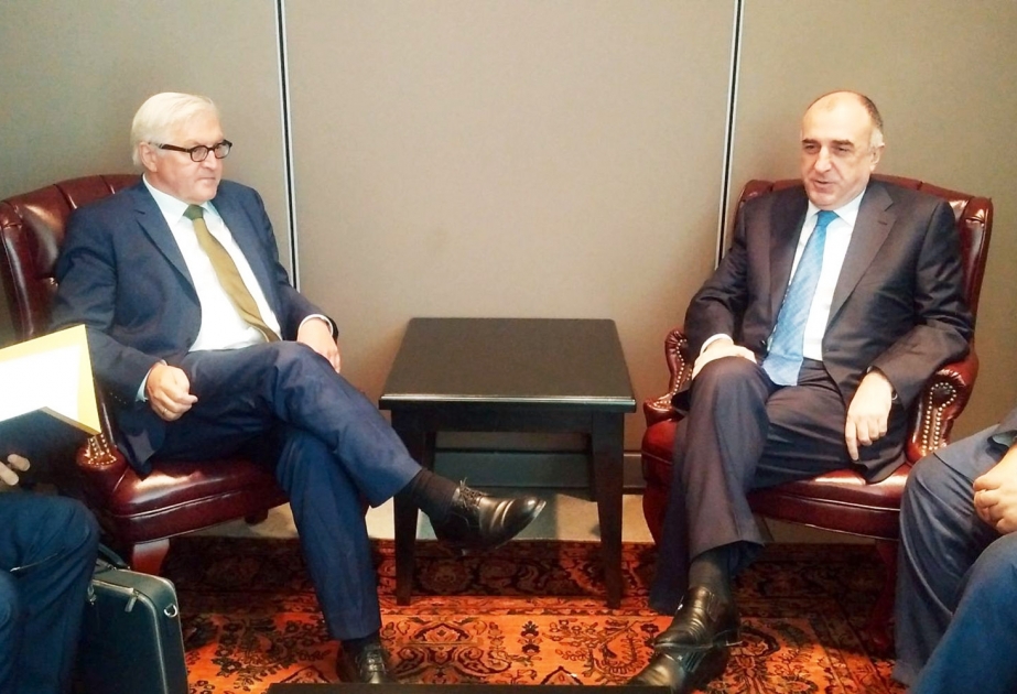 Treffen des aserbaidschanischen Außenministers mit seinem deutschen Amtskollegen in New York
