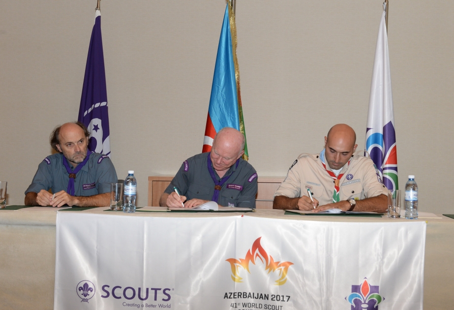 Mémorandum d'accord signé entre l'Association du Scoutisme d'Azerbaïdjan et l'Organisation mondiale du mouvement scout