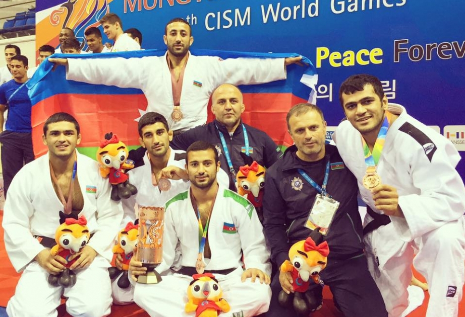 Azerbaijani judo team claim bronze at Summer Military World Games