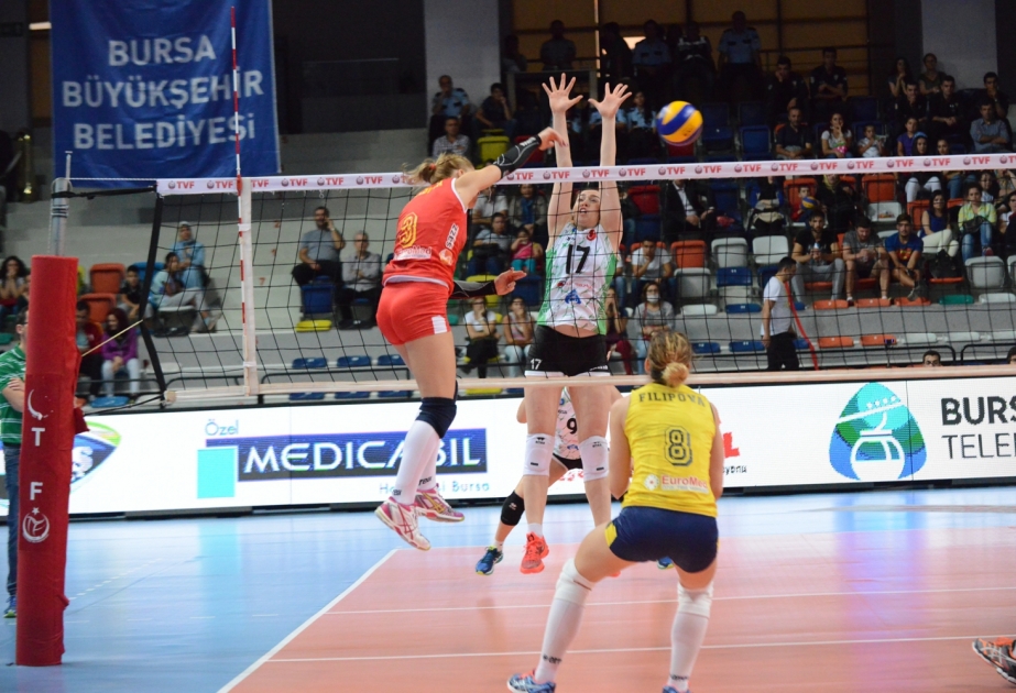 Azərbaycanın voleybol klubu Türkiyənin “Bursa Böyükşəhər Bələdiyyəspor” komandasına qalib gəlib