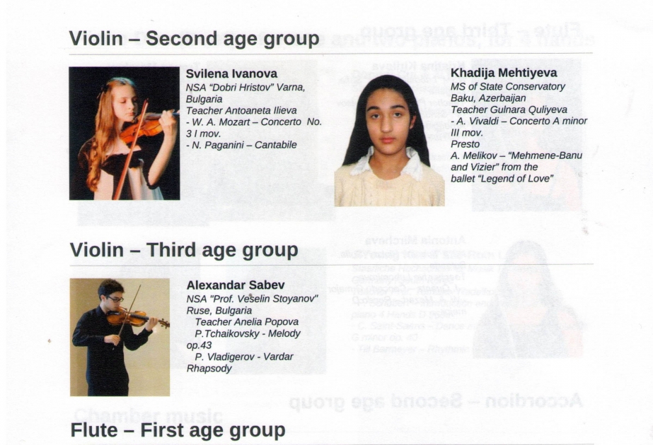 Young Azerbaijani violinist successfully performs in Bulgaria