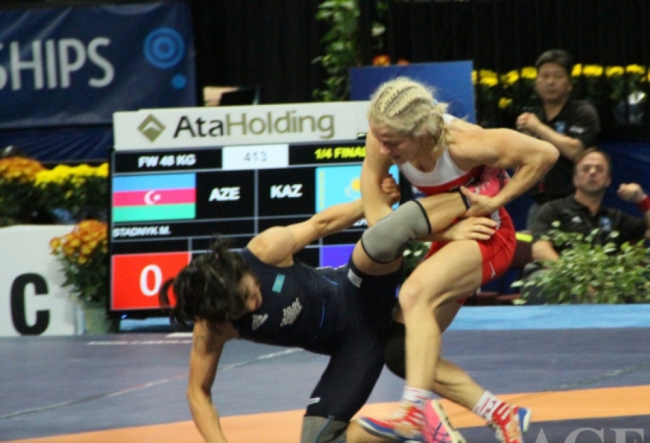 Azerbaijani female wrestlers cement places in world rankings