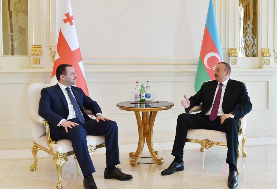 President Ilham Aliyev received the Prime Minister of Georgia VIDEO