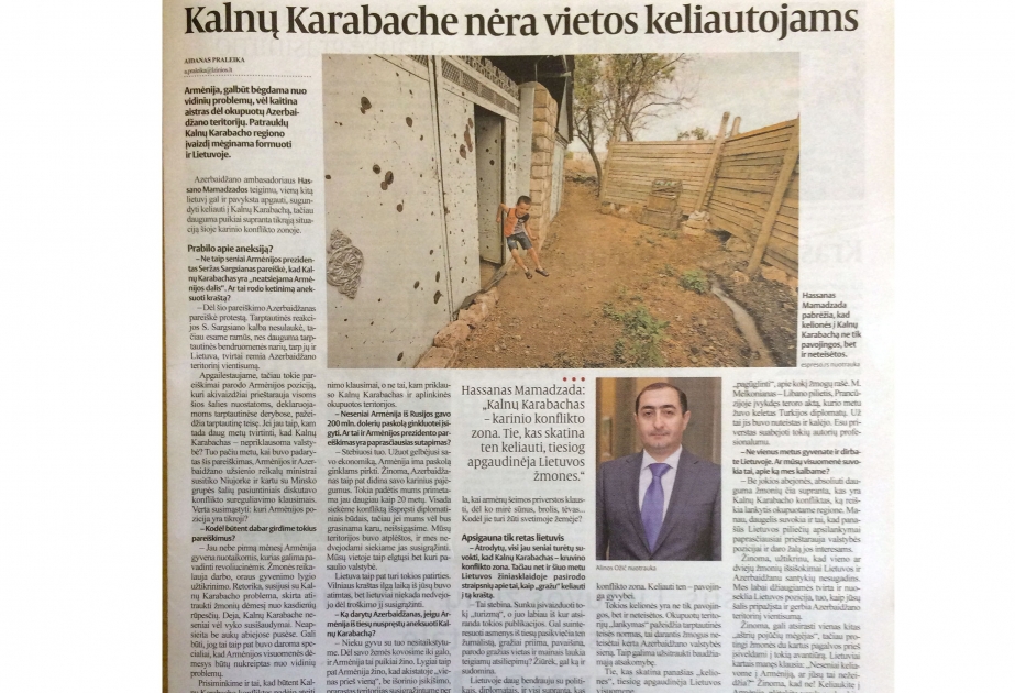 Hasan Mammadzade: Es ist kein Platz für Reisenden in Berg-Karabach