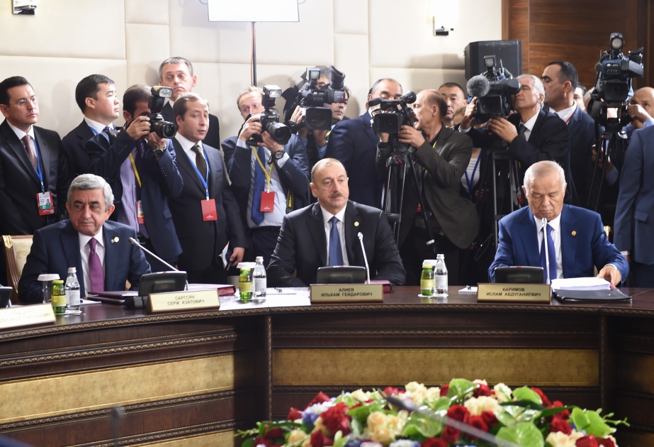 President Ilham Aliyev attended CIS Heads of State Council's session in Kazakhstan VIDEO