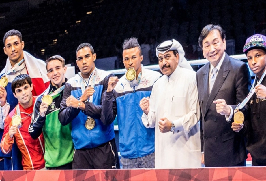 Aserbaidschanische Boxauswahlmannschaft landet auf dem dritten Platz bei der WM in Doha