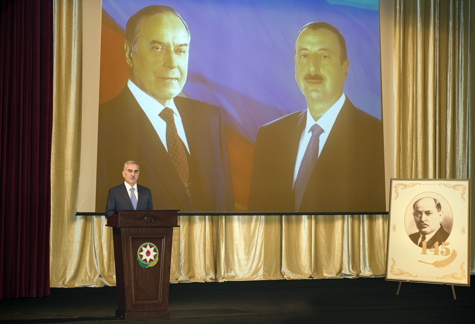 Naxçıvanda görkəmli dövlət xadimi və ədib Nəriman Nərimanovun 145 illik yubileyi qeyd olunub