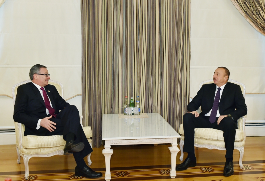 الرئيس الأذربيجاني يستقبل وزير الخارجية والاعتقاد الكوستاريكي