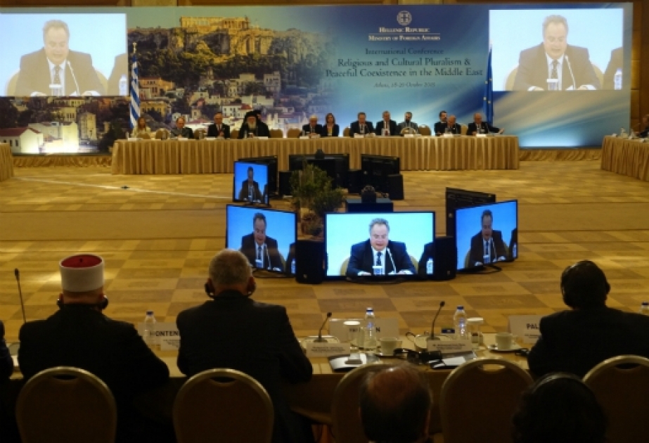 Azerbaijani State Adviser on Multiculturalism, Interethnic and Religious Affairs attends International Conference in Athens