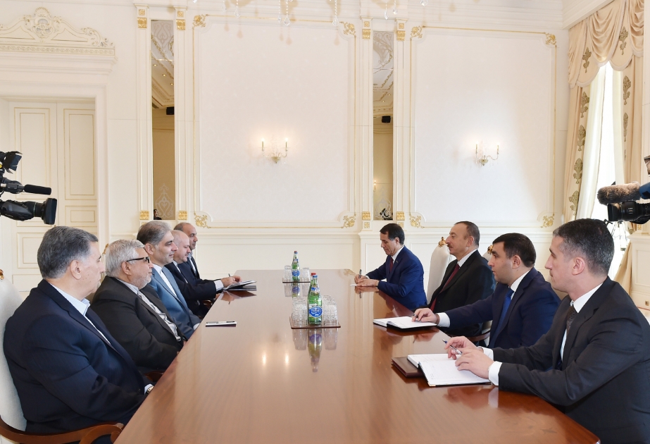 President Ilham Aliyev received a delegation led by the Governor of Iran`s East Azerbaijan Province VIDEO