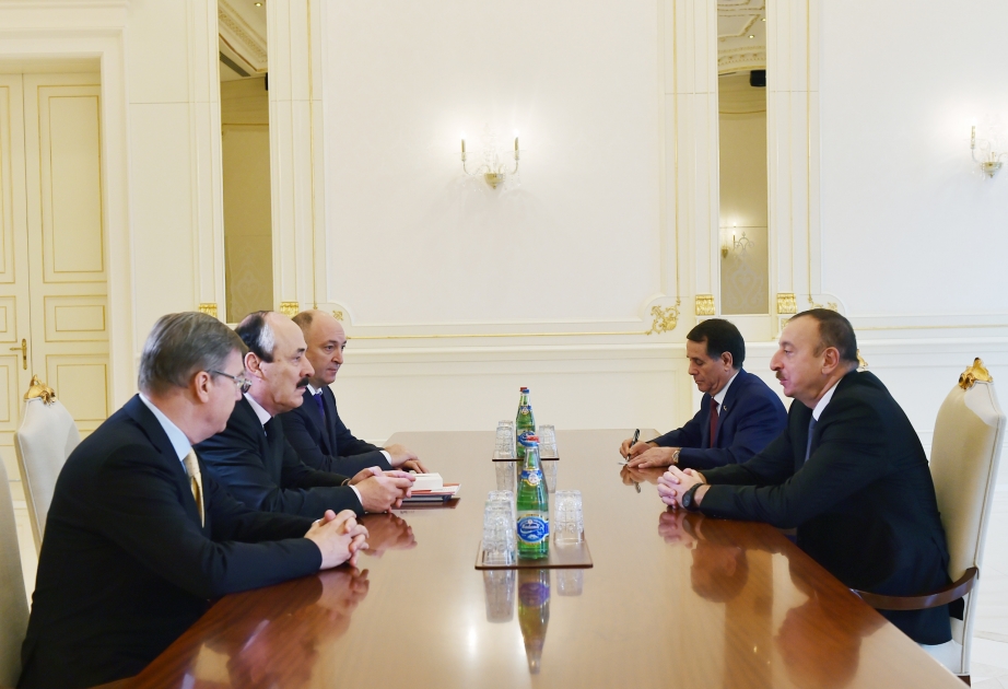 President Ilham Aliyev received head of the Republic of Dagestan Ramazan Abdulatipov VIDEO