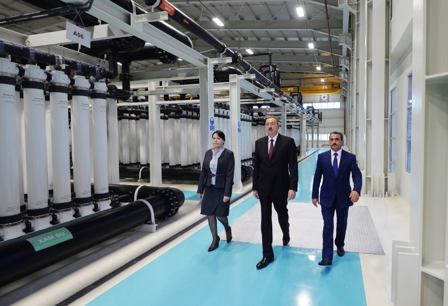 Inauguration du Complexe des installations d'ultrafiltration de traitement d'eau de Djeyranbatan VIDEO