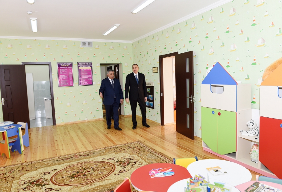 Сдан в эксплуатацию детский сад, построенный в Загатале по инициативе Фонда Гейдара Алиева ВИДЕО