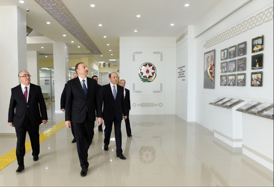 Azərbaycan Prezidenti İlham Əliyev Şəki Məhkəmə Kompleksinin yeni inzibati binasının açılışında iştirak edib VİDEO