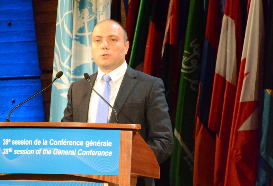 Azerbaijan`s Permanent Delegate addresses General Policy Debates of 38th session of UNESCO General Conference