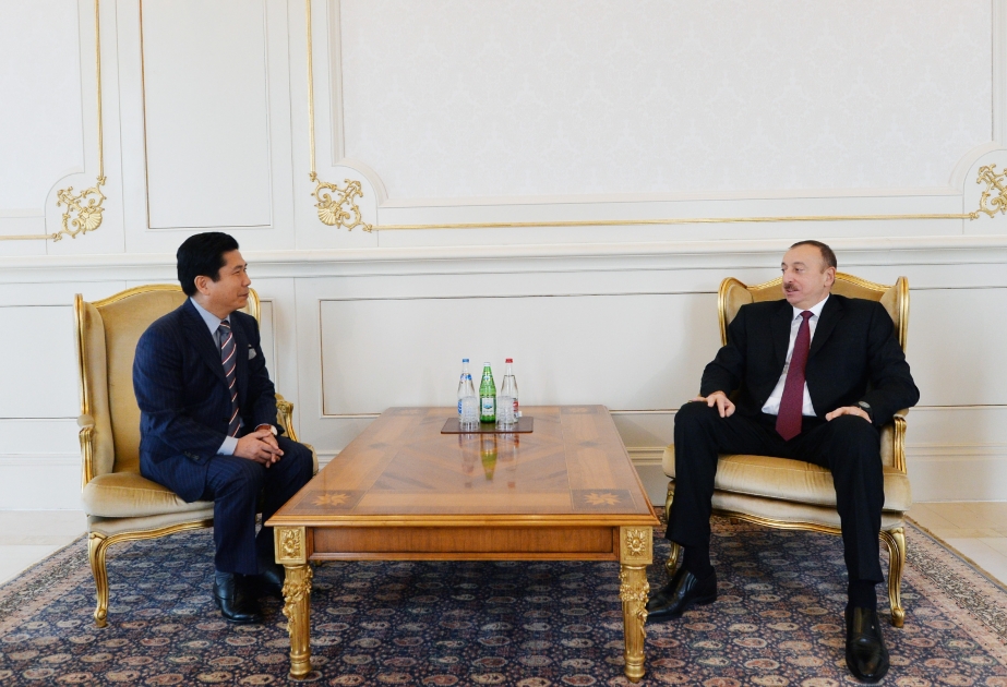 Prezident İlham Əliyev Koreya Respublikasının Azərbaycanda yeni təyin olunmuş səfirinin etimadnaməsini qəbul edib VİDEO