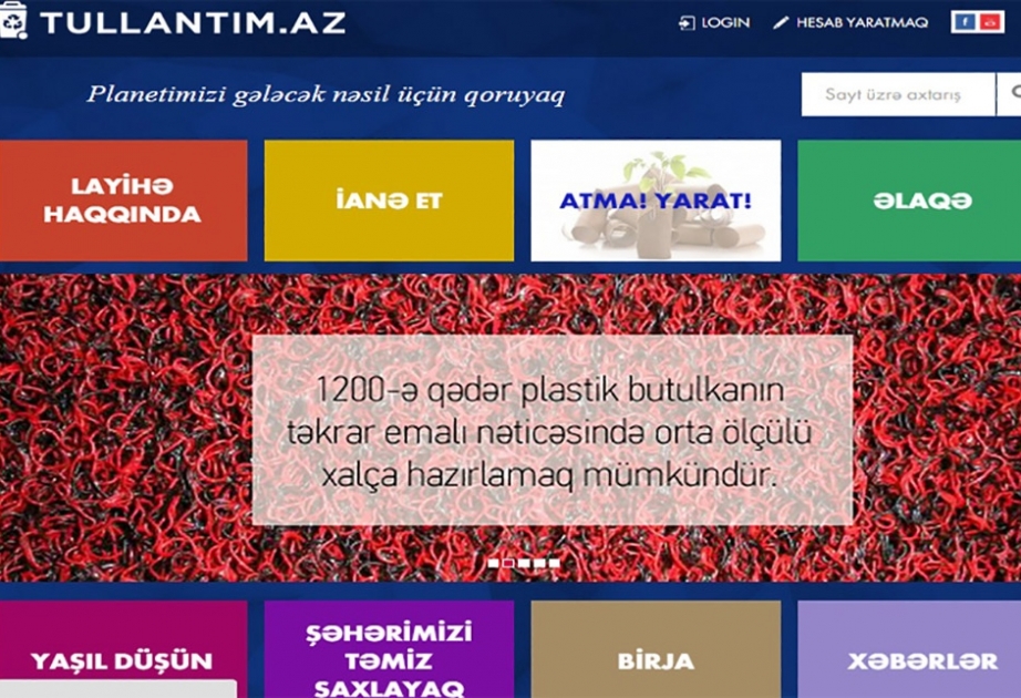 Tullantim.az saytı yeni dizaynda