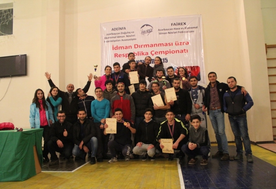 İdman dırmanması üzrə açıq respublika çempionatı başa çatıb