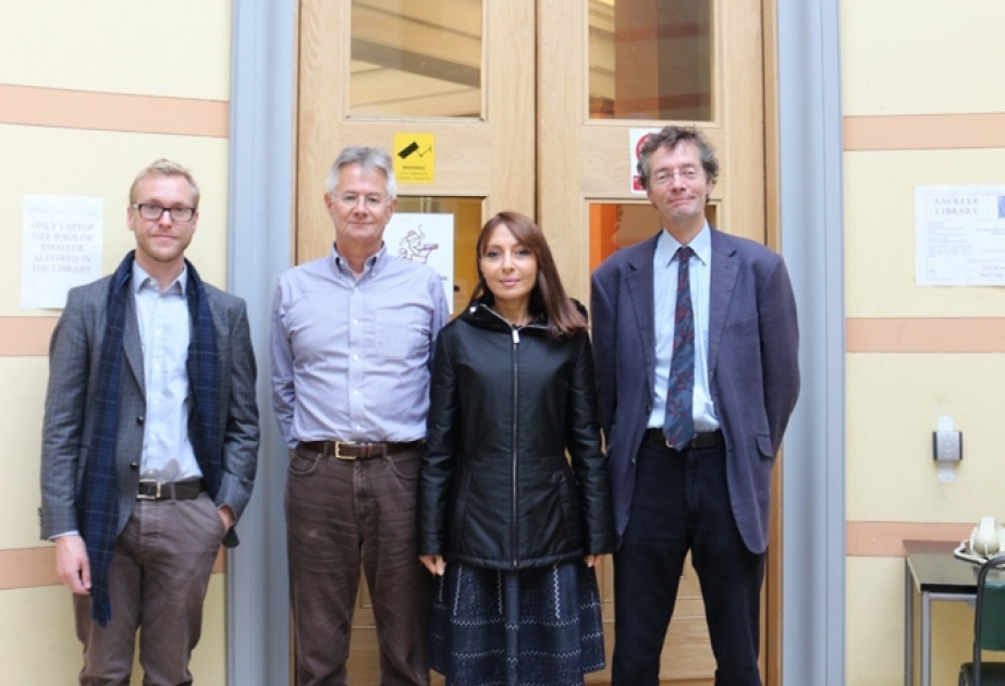Head of Nizami Ganjavi Scientific Centre at University of Oxford Nargiz Pashayeva meets new chief of the university`s Oriental Institute Mark Smith