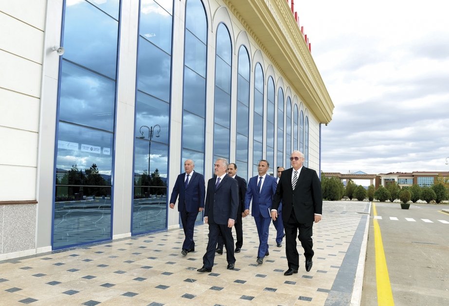 Naxçıvan Beynəlxalq Hava Limanının Aerovağzal binasında yenidənqurma işləri aparılır