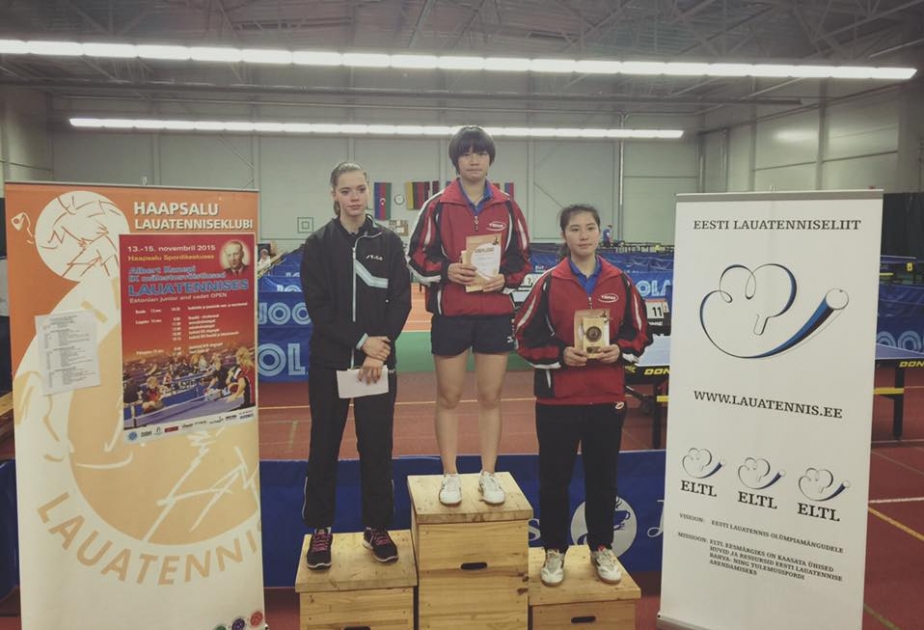 Azərbaycanın stolüstü tennisçiləri Estoniyada keçirilən turnirdə birinci yeri tutublar