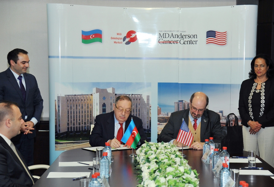 Azerbaijan’s National Center of Oncology signs agreement on long-term collaboration with MD Anderson Cancer Center