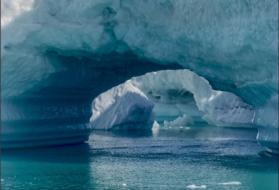 Arktische Gewässer wegen des Klimawandels