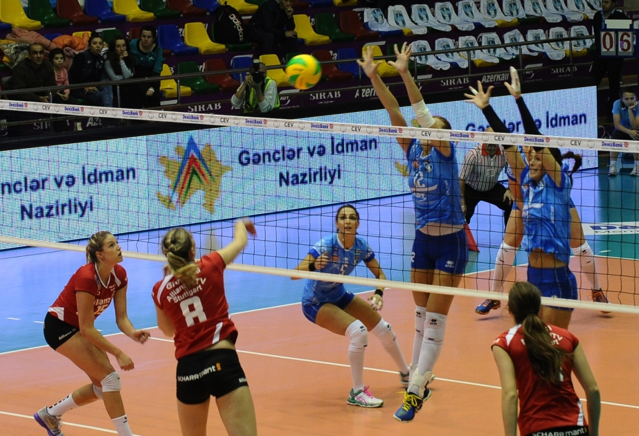 Bakının “Lokomotiv” voleybol komandası Almaniyanın “Alyants Ştutqart” klubuna qalib gəlib