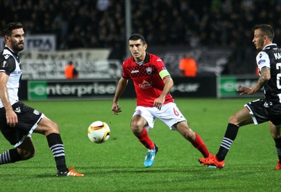 “Qəbələ” komandası Avroliqada “PAOK” klubu ilə səfər qarşılaşmasında xal qazanıb