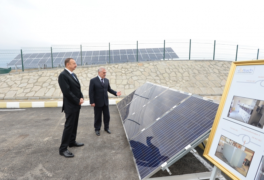 President Ilham Aliyev attended the opening of Nakhchivan Solar Power Plant VIDEO