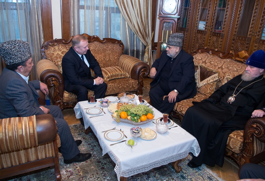 Chairman of Caucasian Muslims Office meets Ambassador of Belarus