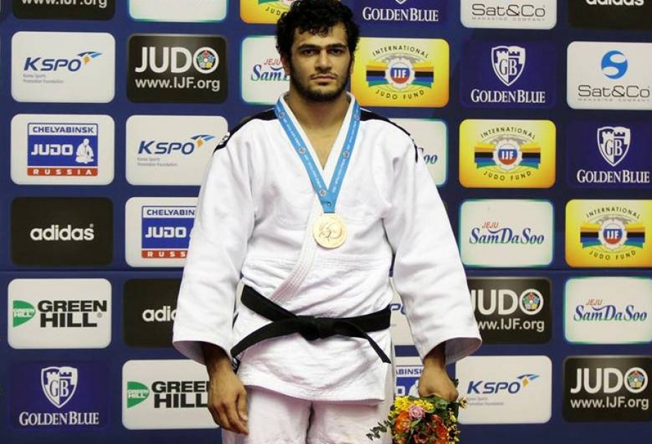 Aserbaidschanischer Judoka Elmar Gasimov gewinnt beim Grand-Slam-Turnier in Tokio Bronze