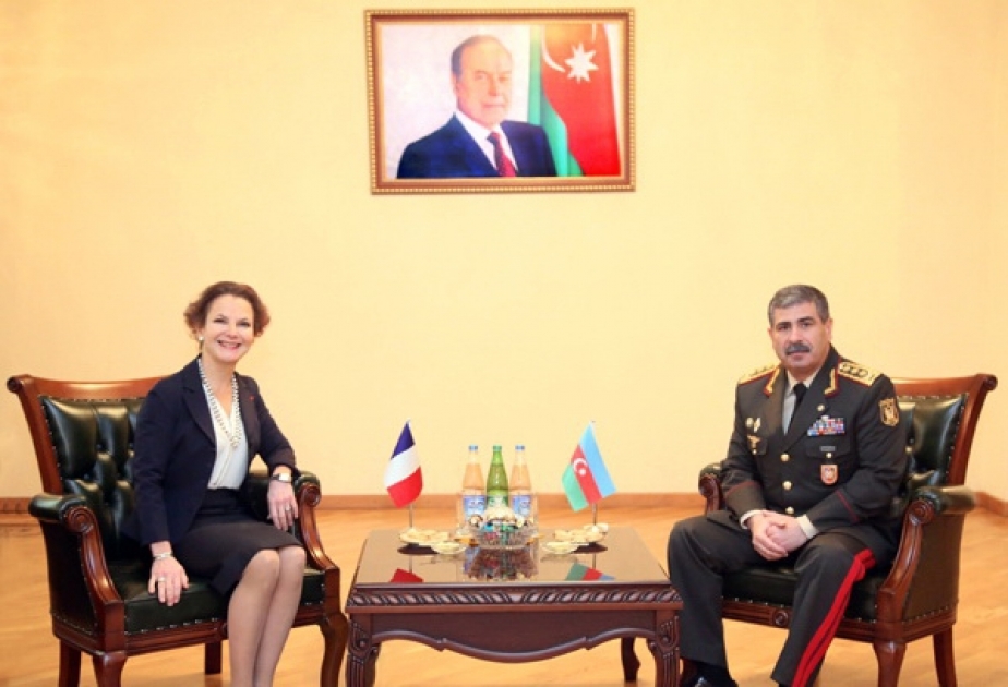 Azerbaijan`s Defence Minister meets French Ambassador