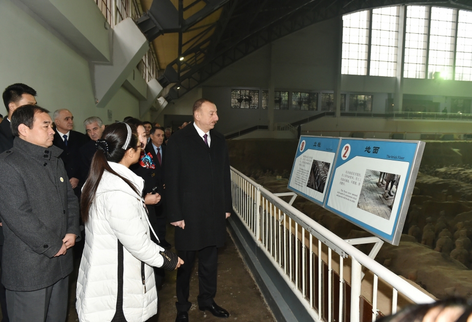 President Ilham Aliyev viewed Terracotta Army Museum in China VIDEO