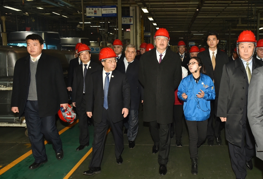 President Ilham Aliyev visited Shaanxi Automobile Group in Xian VIDEO