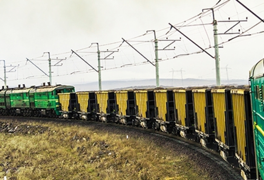 Erste Fahrt des Probezuges auf der „Marabda-Karzachi“ Strecke der Eisenbahn Baku-Tbilissi-Kars
