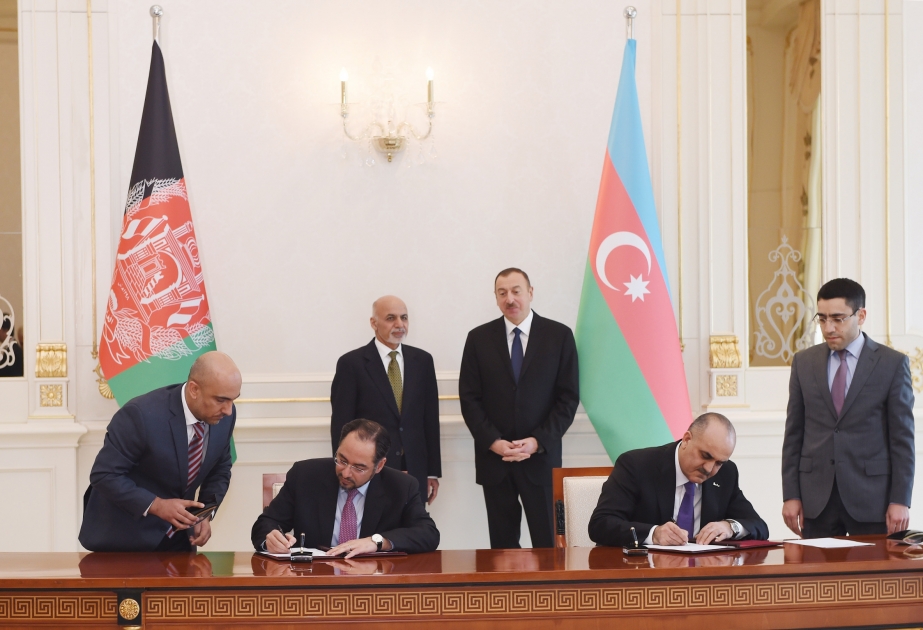 Des documents azerbaïdjano-afghans signés VIDEO
