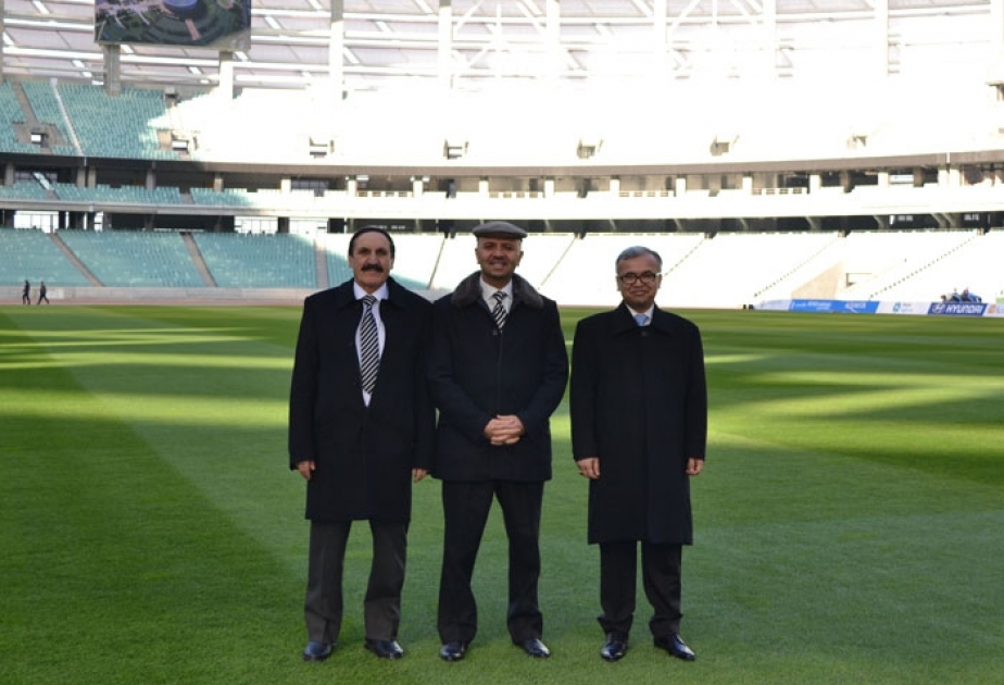 Əfqanıstanlı qonaqlar Bakı Olimpiya Stadionunda olublar
